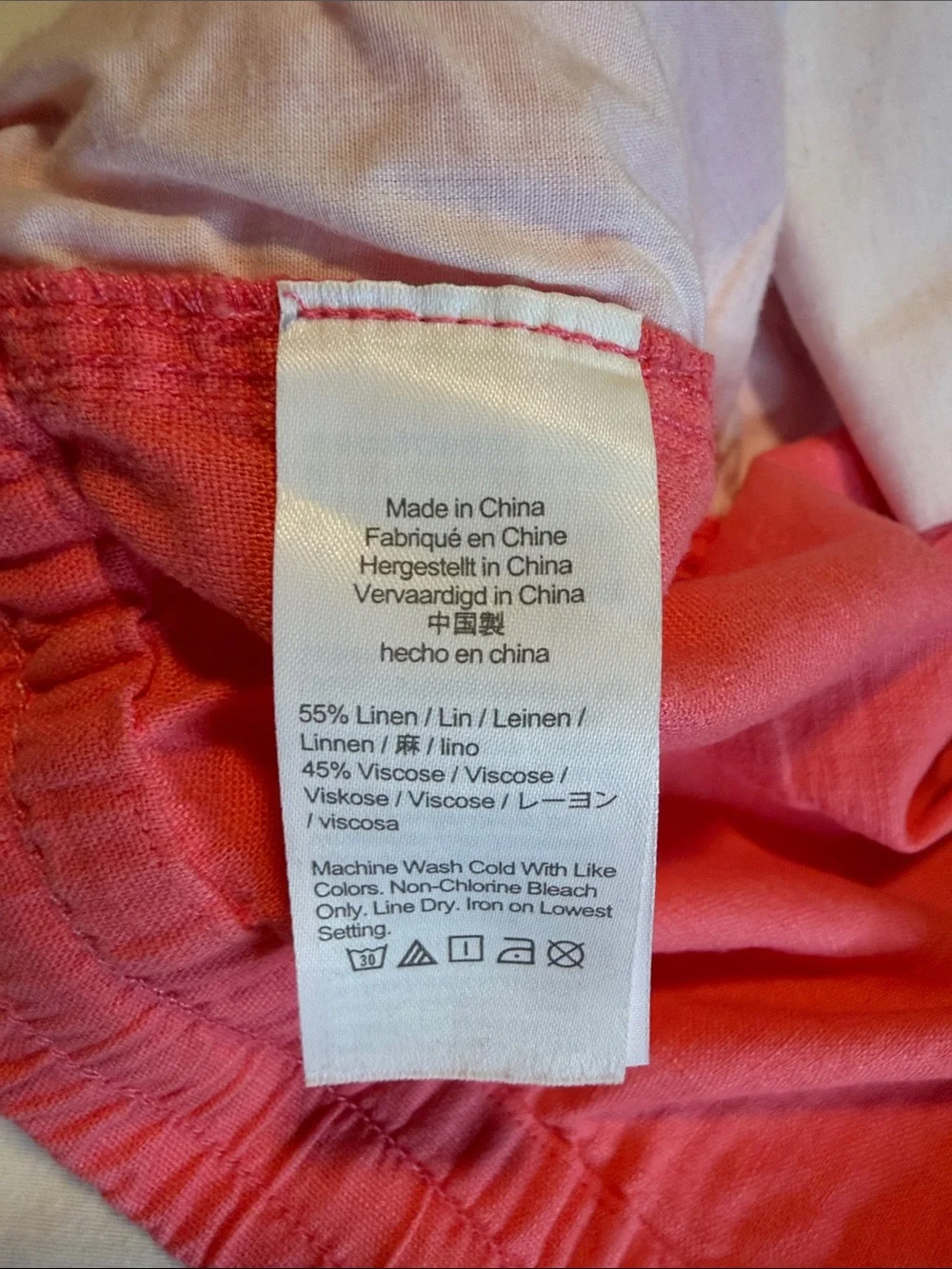 J. Crew Coral Eyelet Scallop Hem Women's Shorts